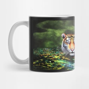 Tiger In The Water Mug